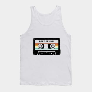 40th Birthday Gift 1981 Cassette Shirt 40th Birthday Shirt 40th Birthday Gift For Tank Top